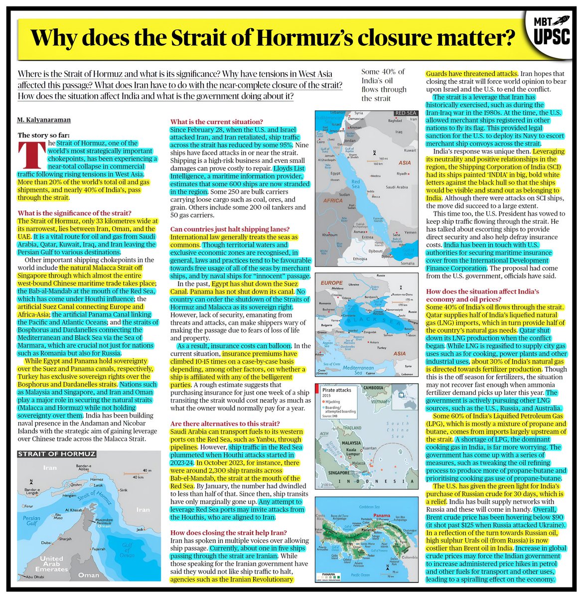 𝐂𝐔𝐑𝐑𝐄𝐍𝐓 𝐀𝐅𝐅𝐀𝐈𝐑𝐒 WHY DOES THE STRAIT OF HORMUZ'S CLOSURE MATTER?