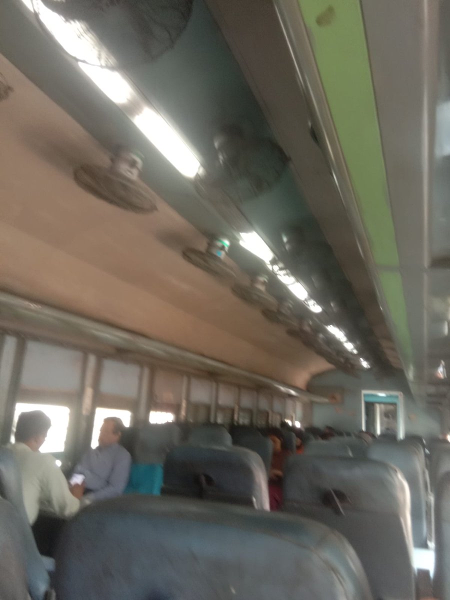Bawahere's tweet photo. Dear @IRCTCofficial my train 14680 running late by 2.25 hrs and condition of normal coach is worse. can you please change the coaches or upgrade them to standarise coaches. atleast all equipements are installed properly. https://t.co/igfxBi3udd