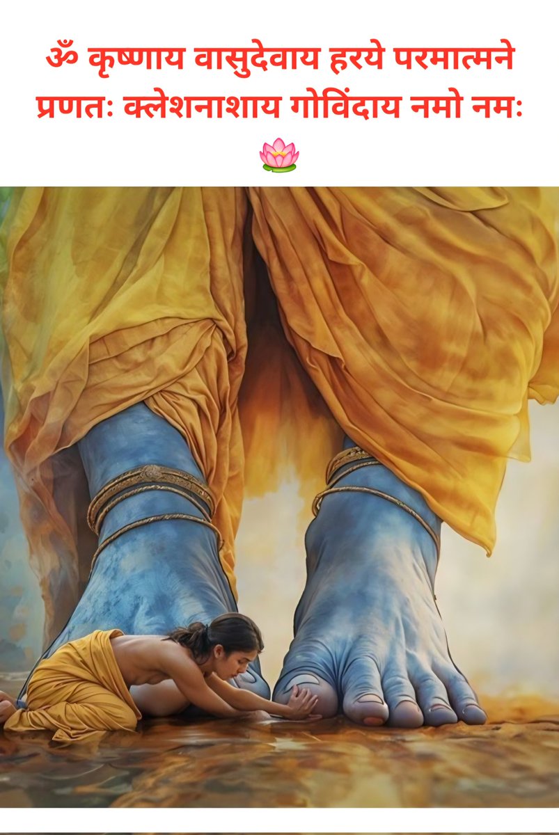 NeelamSvjN's tweet photo. Om namo om namo 
ॐ कृष्णाय वासुदेवाय हरये परमात्मने प्रणतः क्लेशनाशाय गोविंदाय नमो नमः 🪷 https://t.co/KBheMI5inE