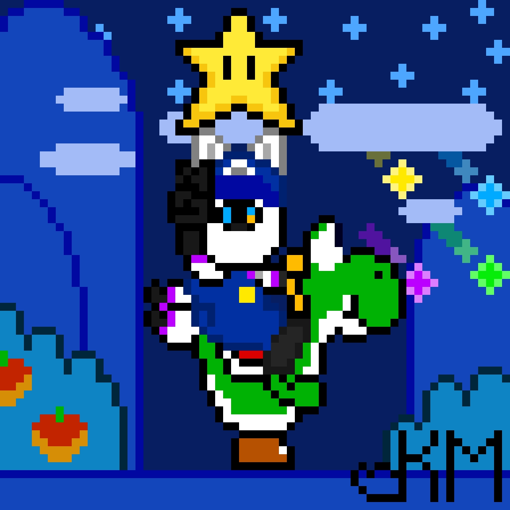 Pixel art para el Mario day de este año, ya falta poco para la nueva película de Mario, estoy muy emocionado #pixelart #MarioDay #digitalart