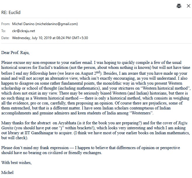 Prof. C. K. Raju tweet media