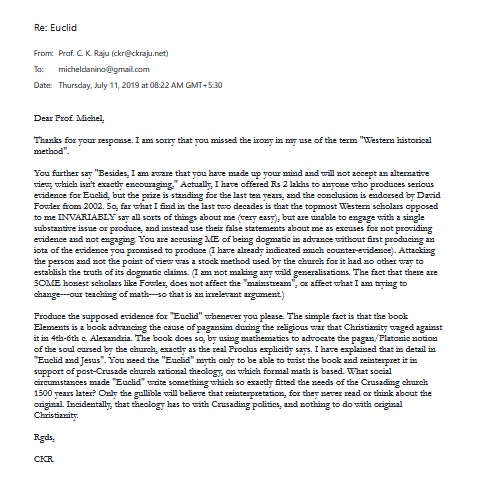 Prof. C. K. Raju tweet media