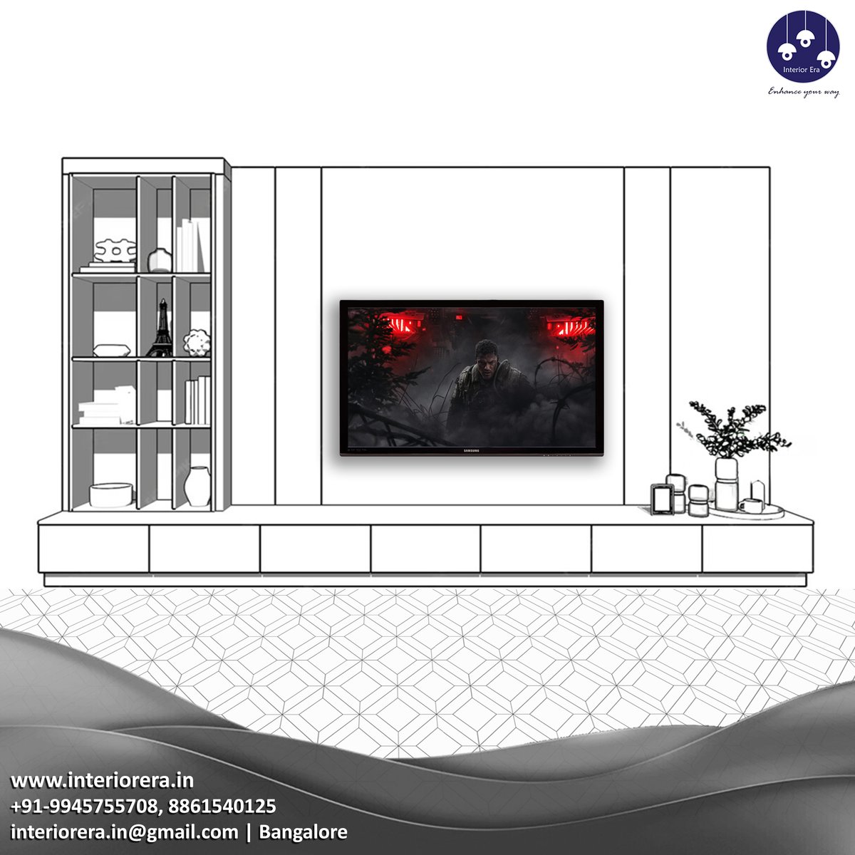 interiorera_in's tweet image. A Well-Designed TV Unit Elevates The Look Of The Living Room While Keeping It Organised. From Sleek Wall-Mounted Panels To Multifunctional Storage Solutions...!

#TVUnit #TVUnitDesign #TVUnitDrawing #TVCabinetDesign #2D #3D #interior #InteriorDesign #electroniccity #bangalore