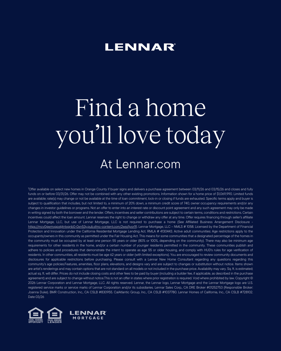 Lennar Southern CA tweet media