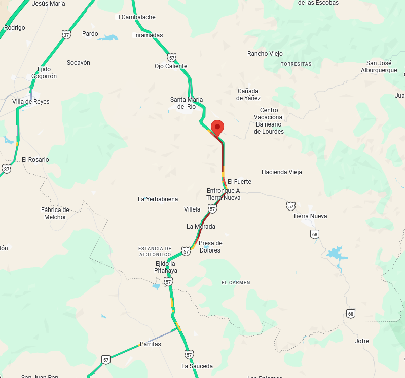 MNARCEA03's tweet photo. BUENAS NOCHES @GN_Carreteras @088_GN 
¿SABRÁN QUE PASA A LA ALTURA DE ENTRONQUE A TIERRA NUEVA, EN  LA VIA DE QUERETARO A SAN LUIS POTOSI? https://t.co/S52binNjqY