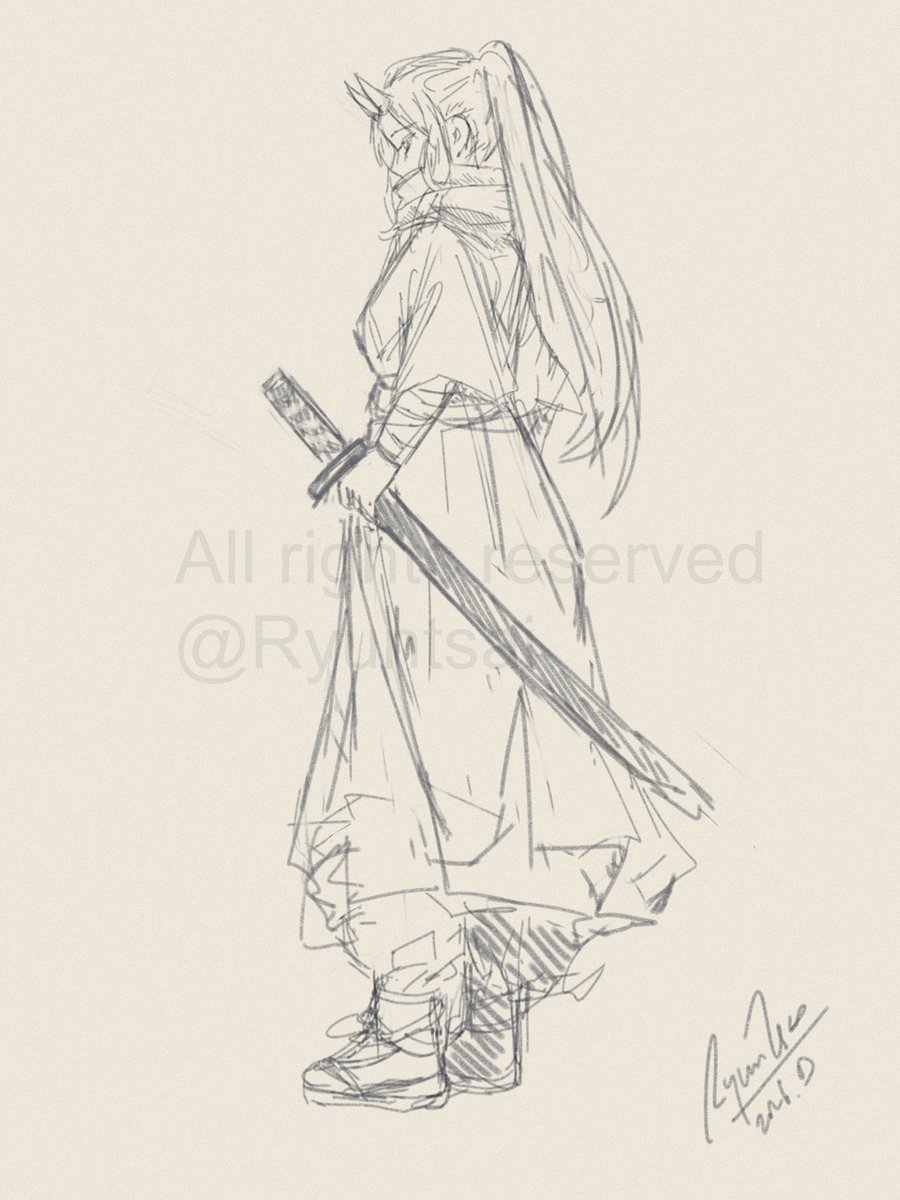 ryuntsai's tweet photo. More sketches of Yura #sketch https://t.co/8jwhIY3lpi
