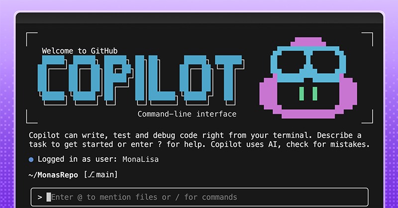 GitHubJapan's tweet photo. GitHub Copilot CLIがGA！🎉
ターミナルでAIコーディングエージェントと対話しながら開発を加速。

・自然言語でコード生成
・テスト失敗をその場で解説
・ターミナルから直接Issue確認やPR作成

ぜひ体験してみてください！