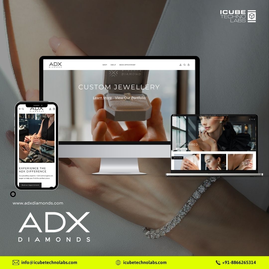icubetechnolabs's tweet photo. ADX Diamonds - Custom Shopify Development
A perfect blend of elegance, functionality, and modern design.

🔗 https://t.co/ONkK55Qk5w
.
.
.
#ADXDiamonds #CustomShopifyDevelopment #ShopifyExperts #EcommerceDevelopment #LuxuryWebsite #UIUXDesign #OnlineStore  #Icubetechnolabs https://t.co/SJLM1JfoFh