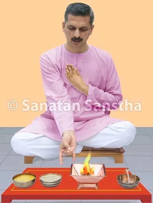 🔥 विश्व अग्निहोत्र दिवस के उपलक्ष्य में (12 मार्च 2026
 परमाणु बम के विकिरण (Radiation) पर ‘अग्निहोत्र’ प्रभावी उपाय कैसे है?
अग्निहोत्र यज्ञ सूर्य ढलते और सूरज के उगते ही प्रारंभ किया जाता है और दोनों ही समय अग्नि में चावल एवं घी की आहुति दी जाती हैं । sanatan.org/hindi/perform-…