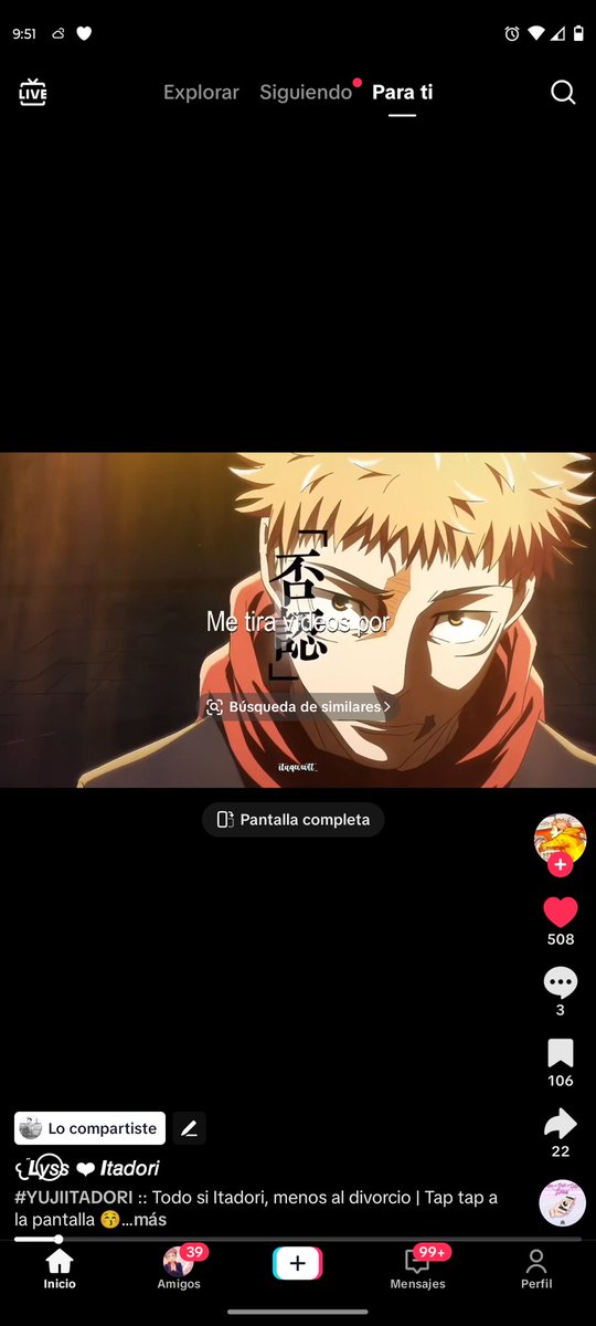 cómo me vas a mirar así en mi propio tiktok con mi propio celular pela el chori dale itadori te como las bolas como geto a sus maldiciones