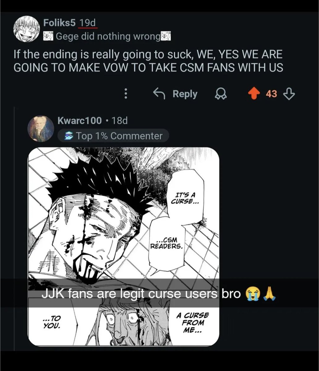 Ah yes, the ending curse technique I haven't used since the jjk era