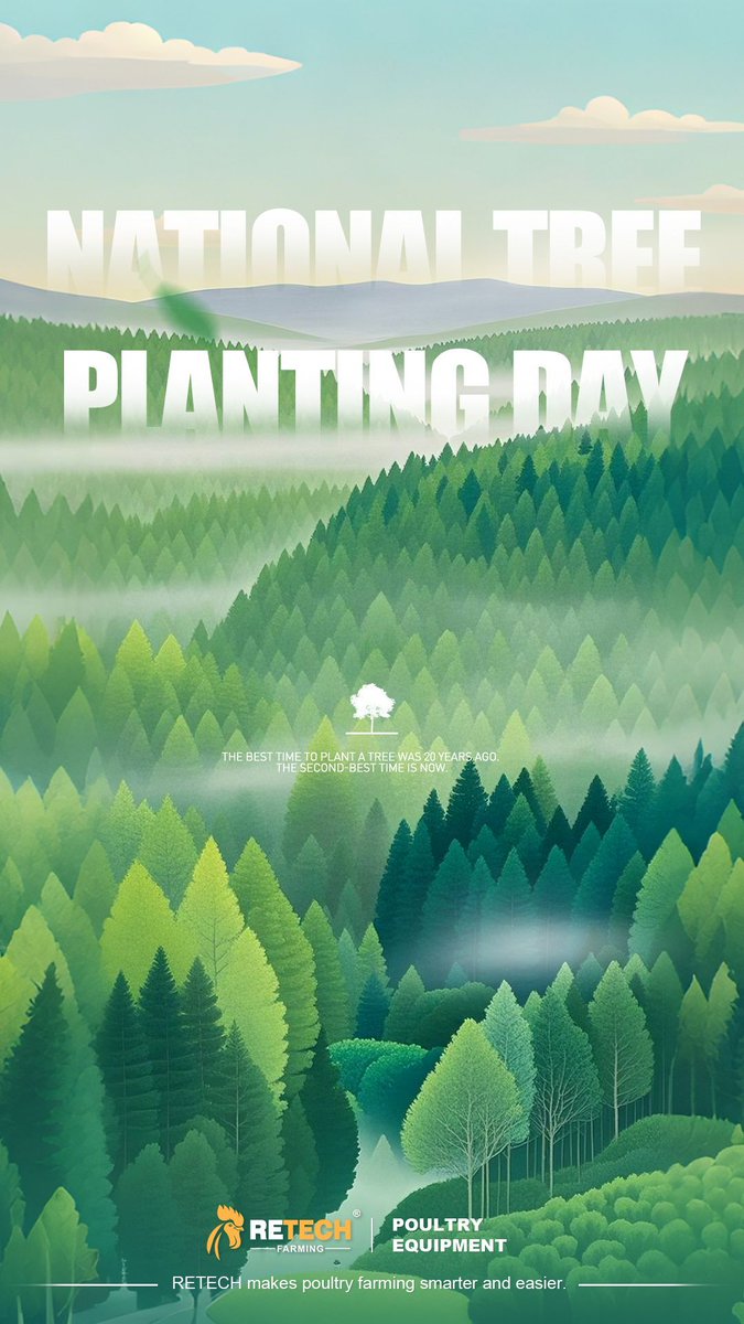 retechfarming's tweet image. The best time to plant a tree was 20 years ago. The second-best time is now. 🌱
On National Tree Planting Day, we celebrate the power of a single seed to grow into a forest. Every tree counts for a greener tomorrow.

#Retechfarming #NationalTreePlantingDay #GoGreen #PlantATree