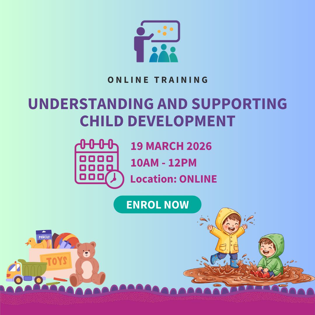 PSPHub's tweet photo. Children don't come with a manual but our online session, Understanding and Supporting Child Development, is the next best thing. Presented by ECTARC this session unpacks the core principles of child development. Enrol today: https://t.co/UQ06NxcWn8 https://t.co/kLdvX8oWaI