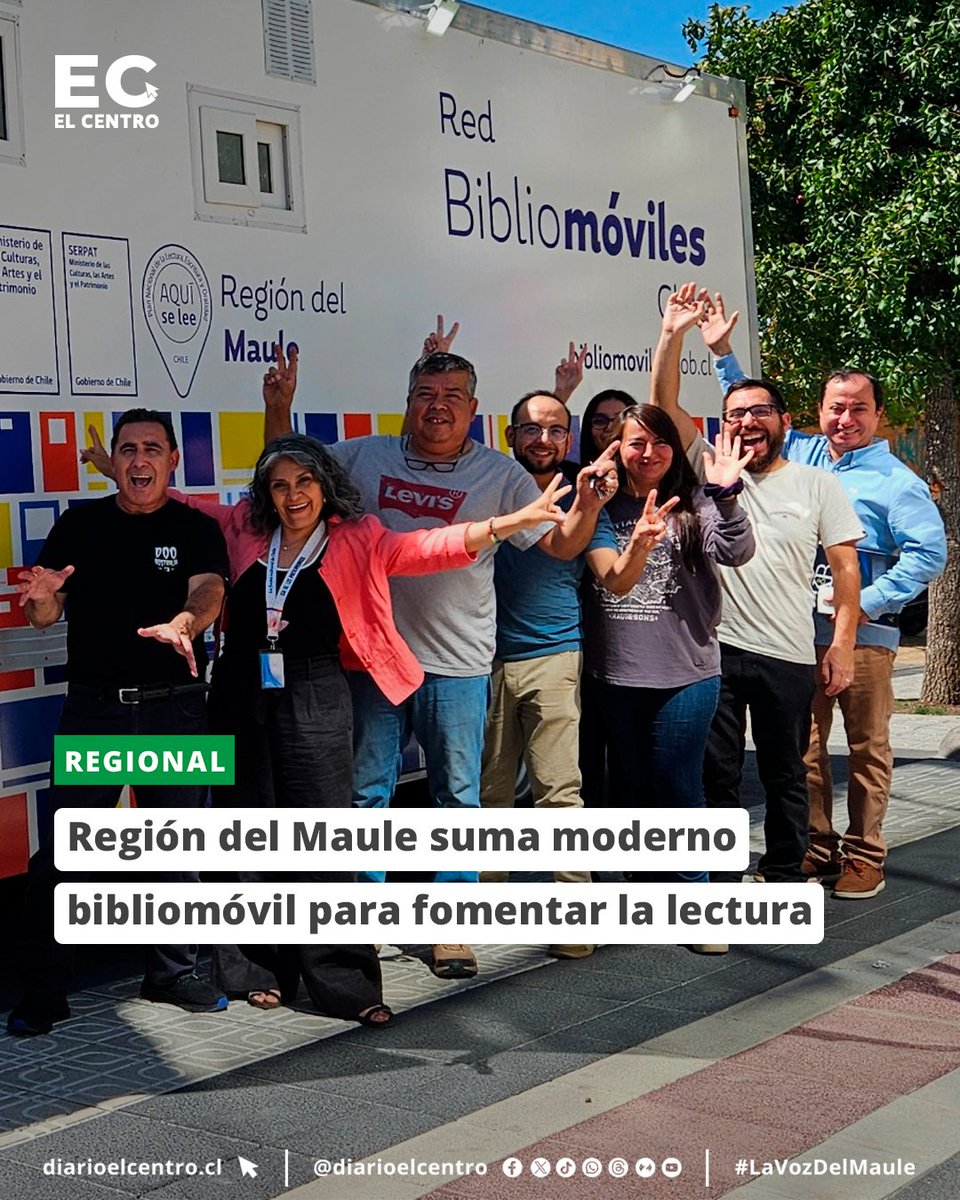 diarioelcentro's tweet photo. El Servicio Nacional del Patrimonio Cultural incorporó un nuevo bibliomóvil regional equipado con energía solar, conectividad y accesibilidad universal, que recorrerá distintas comunas del Maule para acercar la lectura a las comunidades. 

https://t.co/XUeiFkkLuN https://t.co/fdFRl3AGep