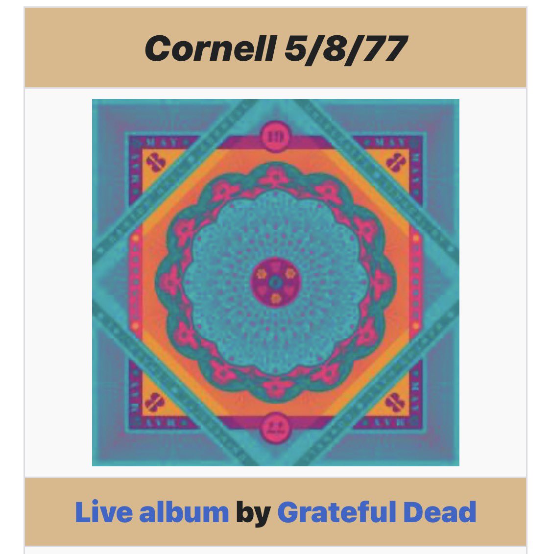 davidfoxjr's tweet photo. This is easy. #gratefuldead #cornell77 https://t.co/1rqeYoXYs9