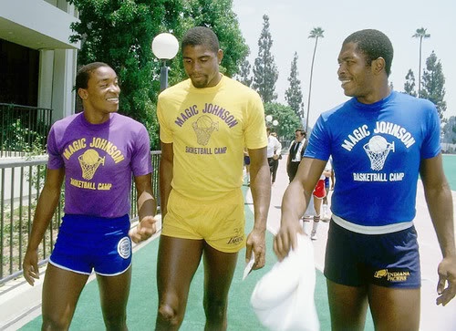 paulieknep's tweet photo. Isiah Thomas, Magic Johnson, and Mark Aguirre https://t.co/3GQx2Gh9fG