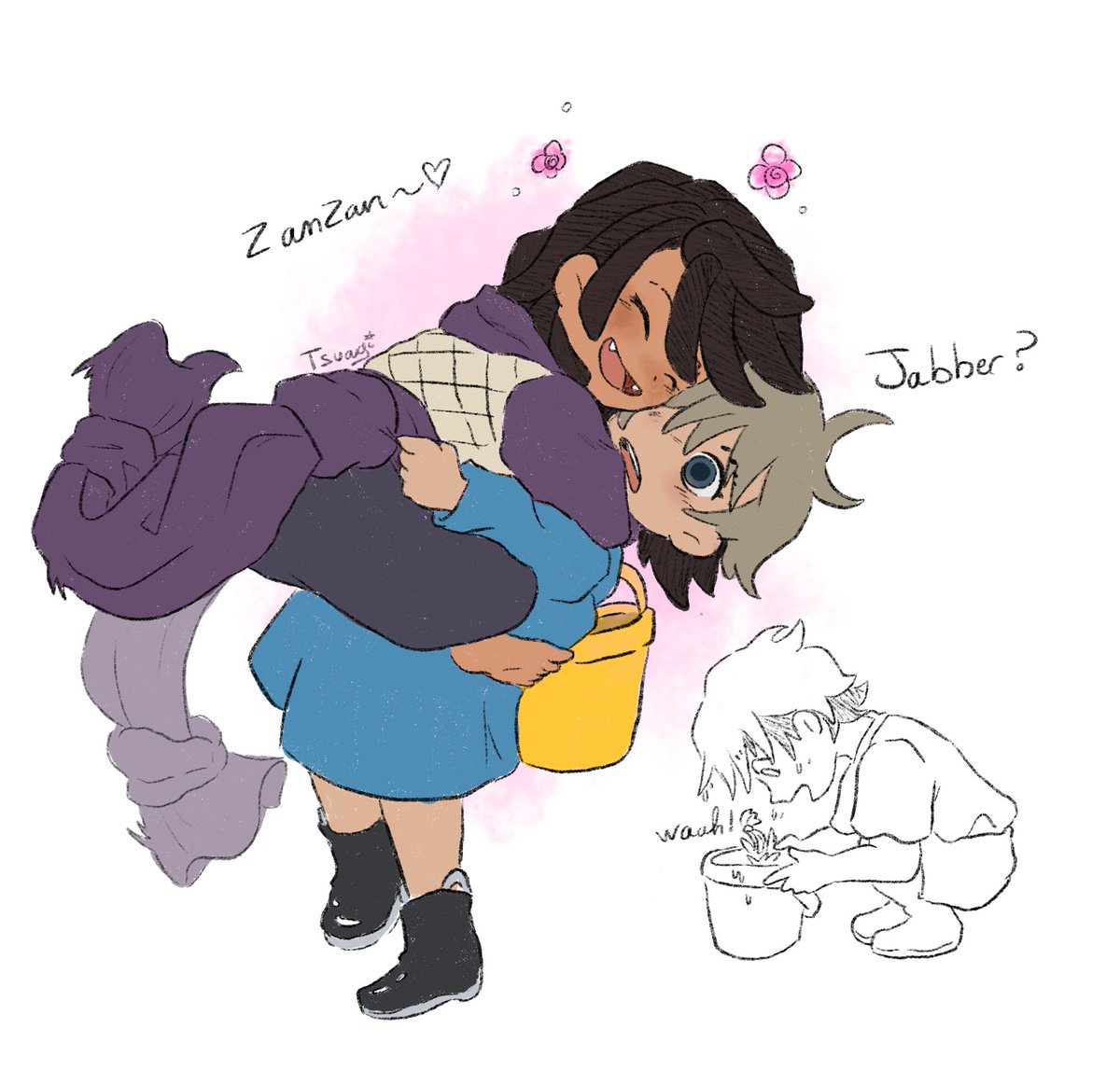 Jabber x Zanka pony version ( ≧∀≦)ノ🫧 shall I draw more of them ? 

#Gachiakuta #janka #zankanijiku #jabberwonger