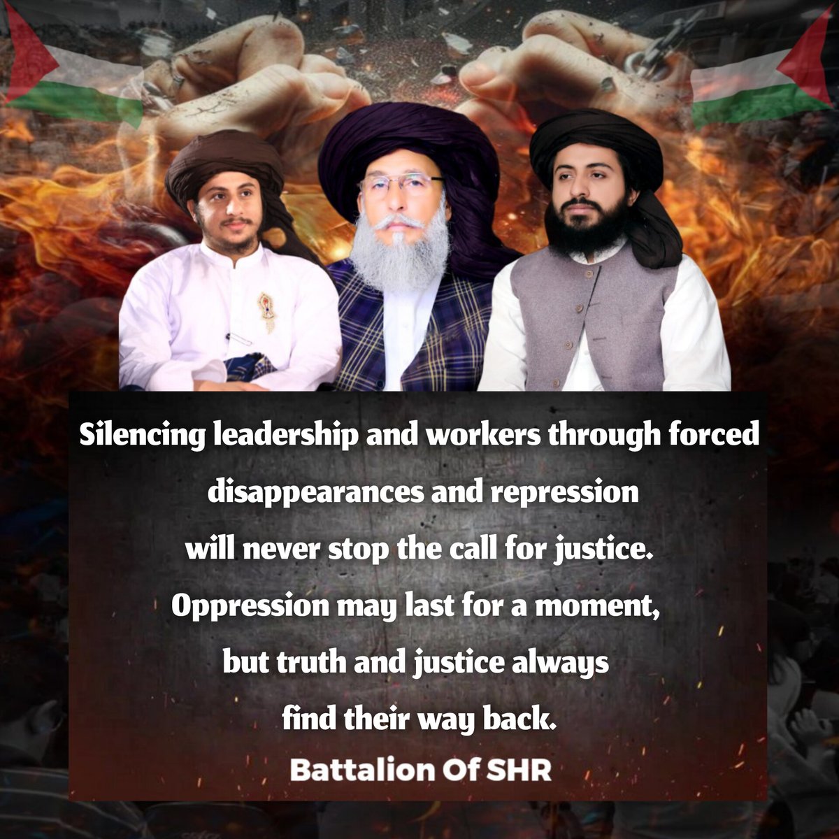 Post No 55
For five months, the state has oppressed Saad Hussain Rizvi and the leadership of Pakistan’s most patriotic Islamic party. End this tyranny and release them now.
Saad Rizvi 
#سعدرضوی_کوسامنےلاؤ