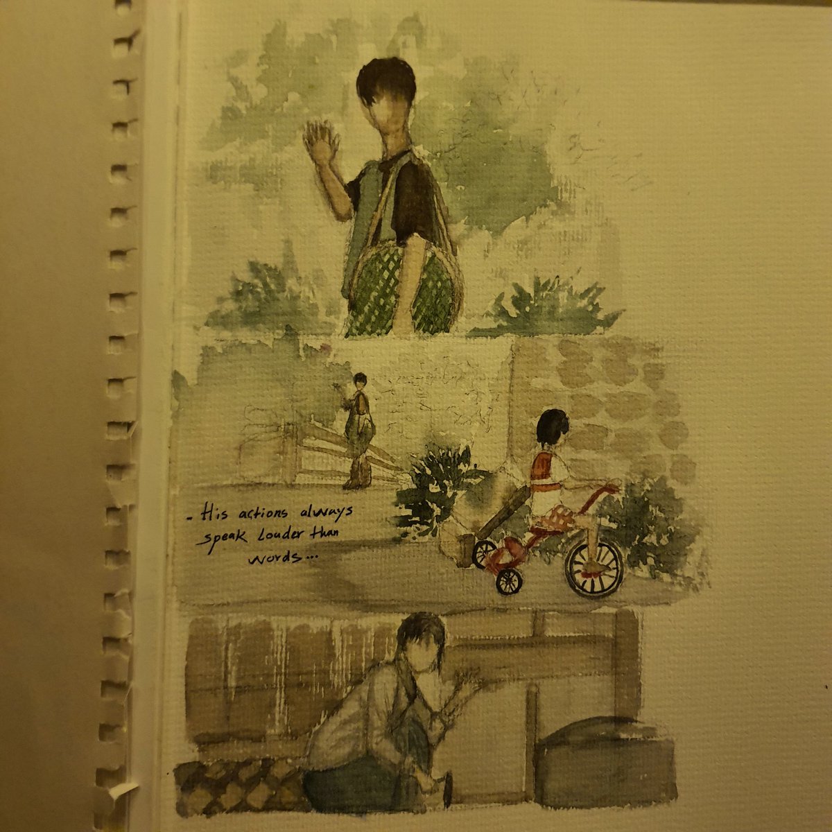 Today's sketch...
From "when life gives you tangerines" .