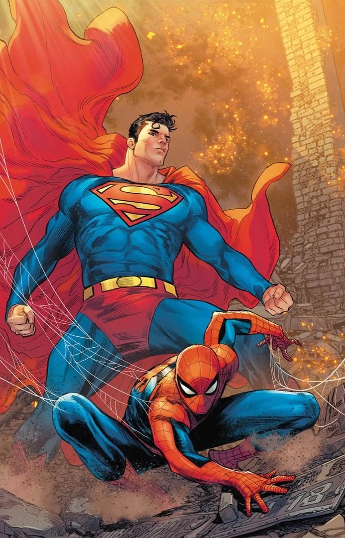 Spider-Man/Superman #1 variant by Marco Checchetto