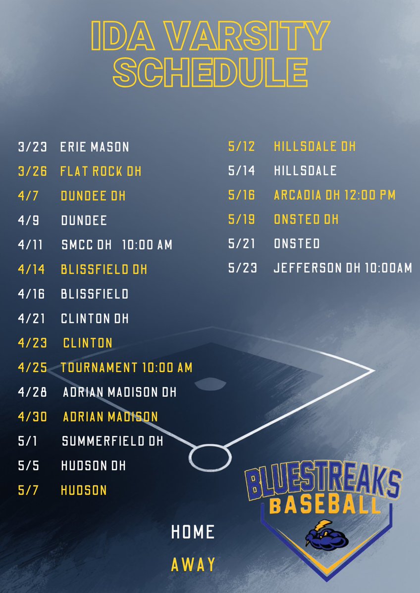 Ida Bluestreaks Baseball tweet media