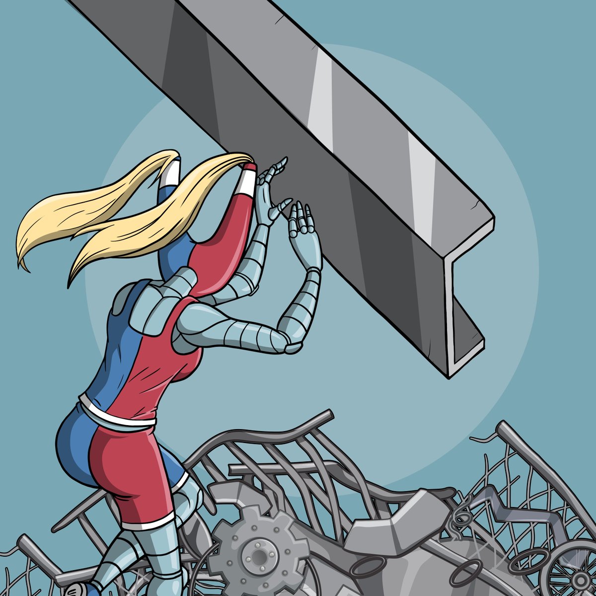 dizcreator's tweet photo. Can you help? There's only a couple of tons here!
Haha, just kidding!

#Magnes #illustration #cyborg #scrap #originalcharacter #2D https://t.co/6KDvtFYOgL