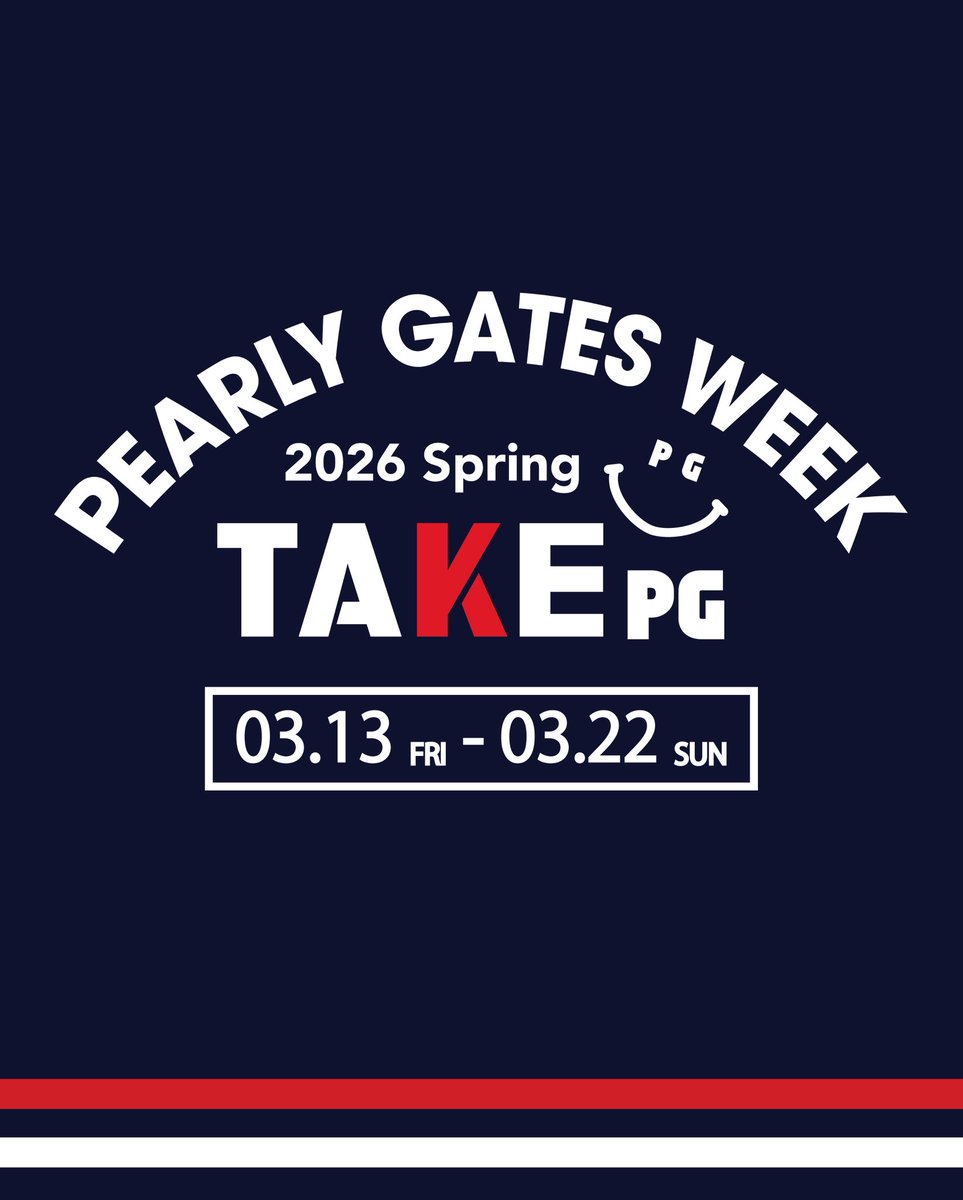 pg1989_official's tweet photo. 【#PEARLYGATES WEEK】
3月13日(金)-22日(日)、直営店舗・公式オンラインストアにて #パーリーゲイツ ウィークがスタート🔥🔥🔥
期間中、通常価格商品を¥66,000(税込)以上お買い上げの方に「オリジナルキャンバスバッグ」をプレゼント🎁✨
⛳️詳しくはこちらから
https://t.co/PPPATxBdWW https://t.co/ZFWDl2uIVf