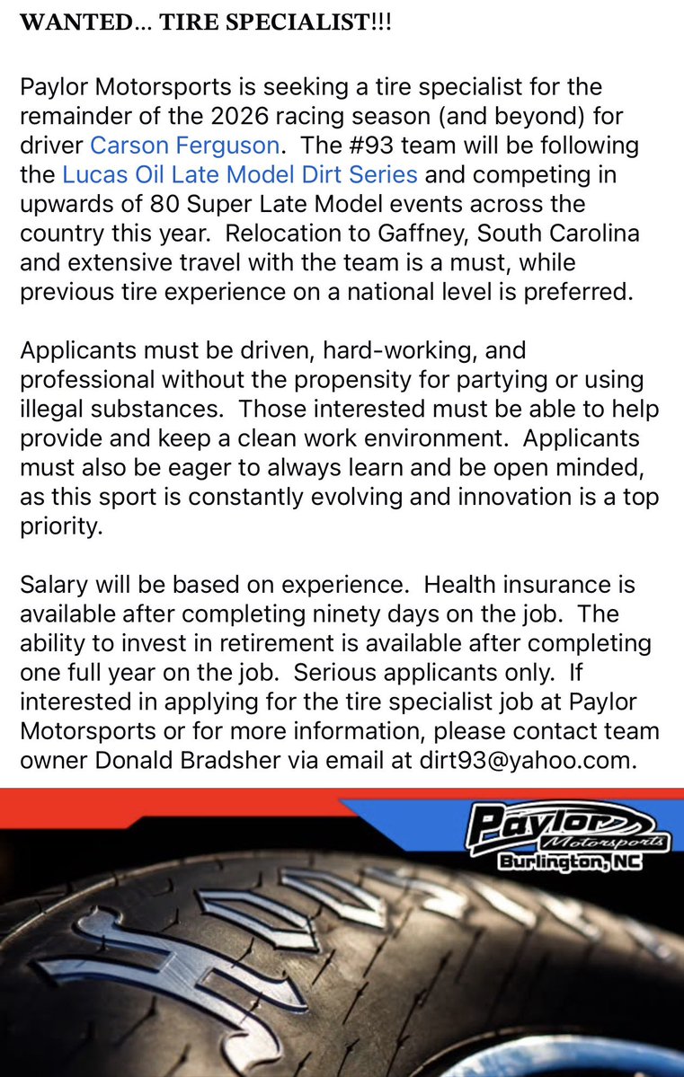 Paylor Motorsports tweet media