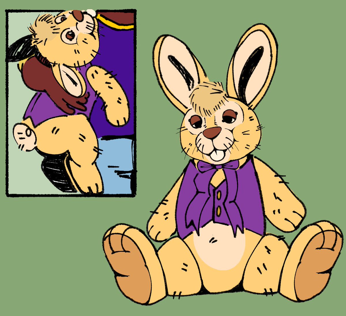 thankfullyshort's tweet photo. psychic friend springbonnie, if you even care (au) #fnaf https://t.co/czblMSGU3e
