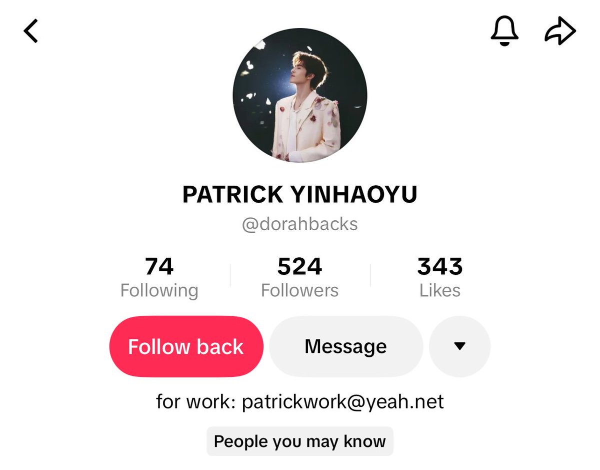 เตือนทุกคนนะคะ แอคตต.แอคนี้ไม่รู้เจตนายังไง แต่ใช้ชื่อกับรูปเหมือนแพท ระวังกันด้วยน้า 

📌 tiktok.com/@dorahbacks?_r…