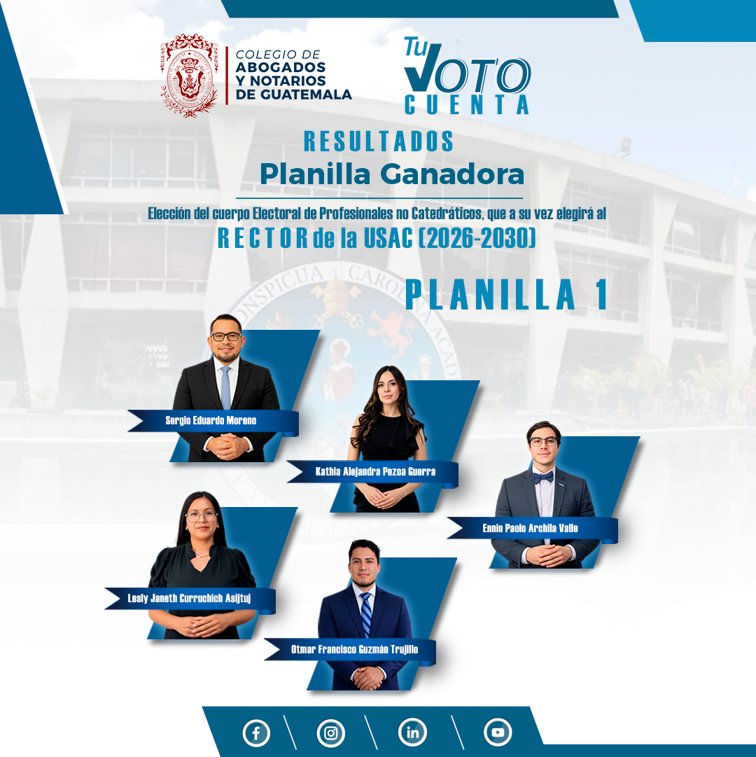 Colegio de Abogados y Notarios de Guatemala tweet media