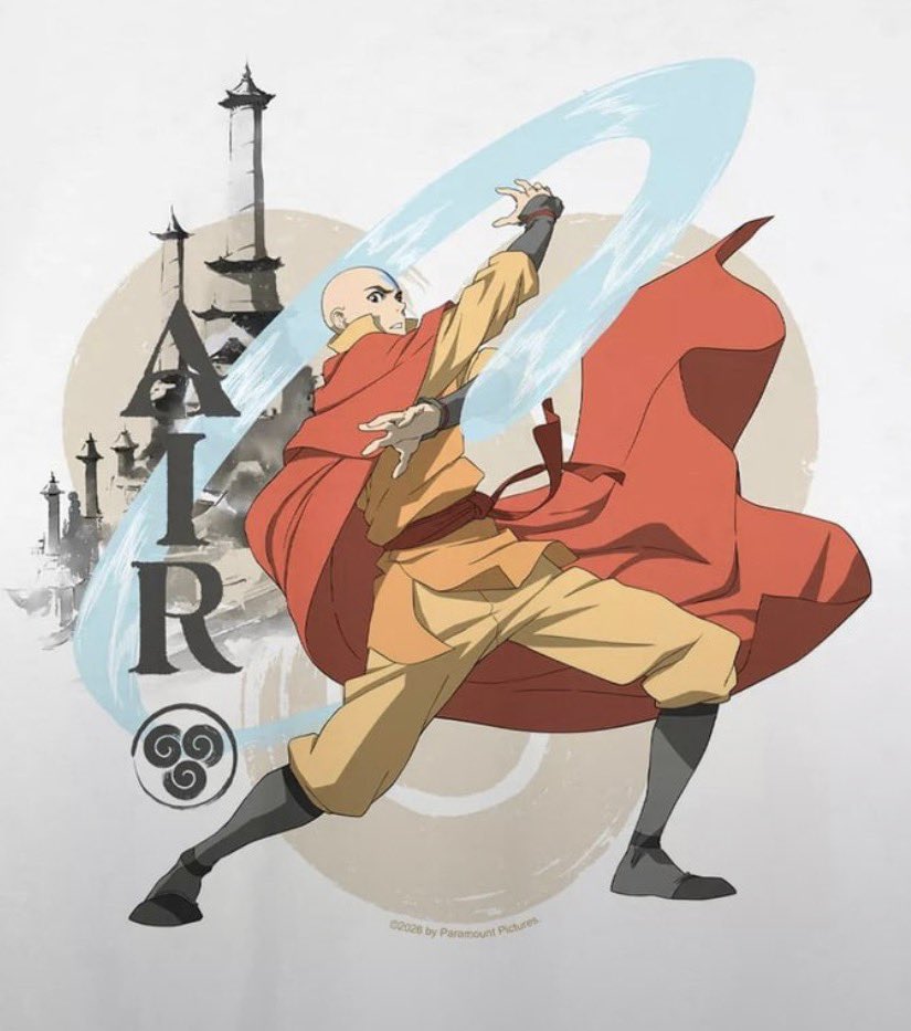 KATARA WEARING AANG’S YELLOW SASH AANG’S BLUE SLEEVES THIS IS NOT A DRILL