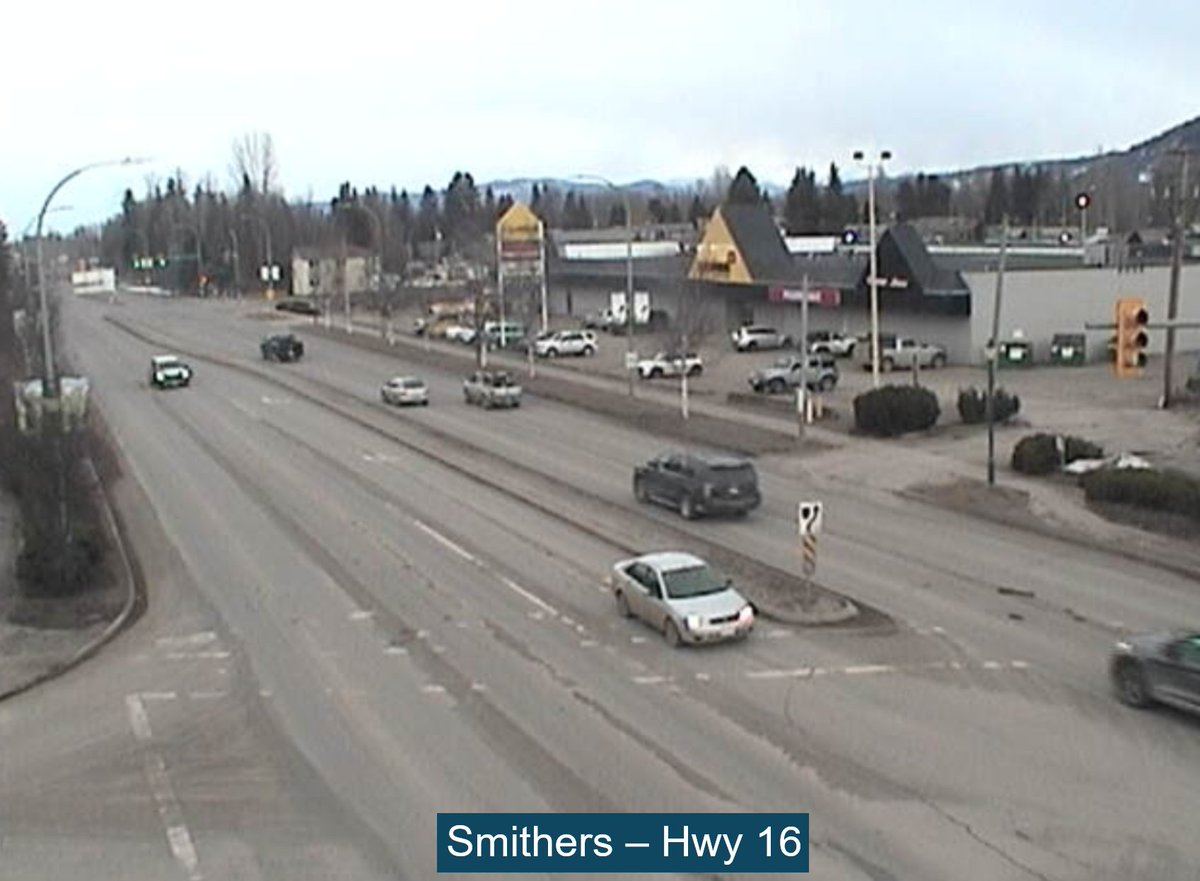 DriveBC's tweet photo. 🛣️ A Look Around BC.
#SmithersBC #BCHwy16
Current conditions as of 6:22pm Wednesday 11 March 2026: cloudy and plus 1.
Thursday's forecast: mostly sunny and windy with a high of plus 1.
https://t.co/MNovn5LekK https://t.co/4vHuSRSNPJ
