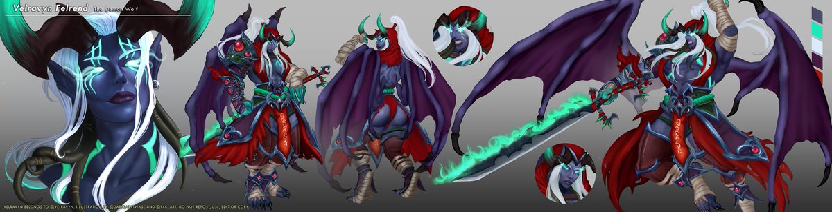 darkladyiwase's tweet photo. 【Full Reference Sheet  c*mm】  
💪Velravyn Felrend 👿

Big project for my wife and love @Velravyn 
Hope you like it!

#worldofwacraft #nightborneDH https://t.co/fE4zDRFToQ
