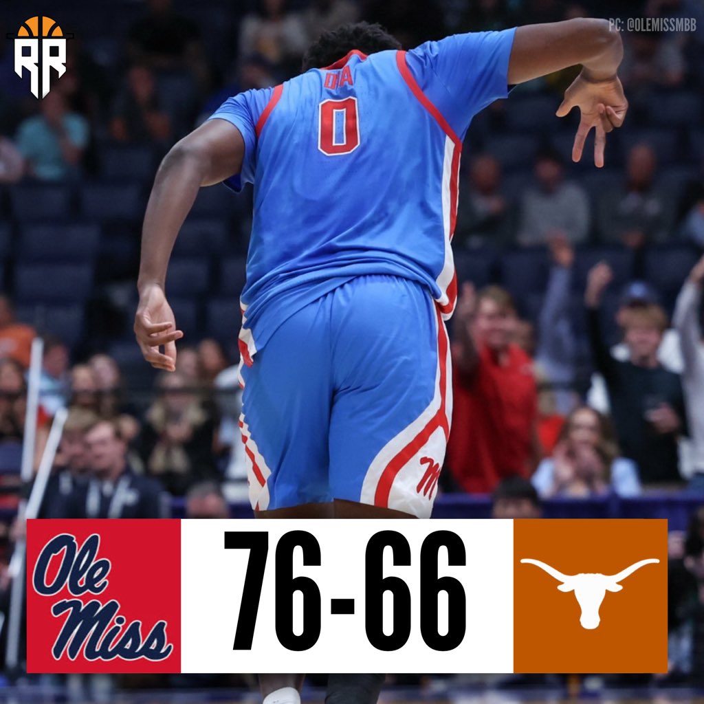 ReboundRundown's tweet photo. FINAL | Ole Miss 76, Texas 66

Texas falls to Ole Miss in the first round of the SEC Tournament in a game they needed to win to get off the bubble. 

The Longhorns will now have to wait until Selection Sunday to hear their fate. 

Dailyn Swain led the Horns with 22 points. https://t.co/bXGsoo3rMz
