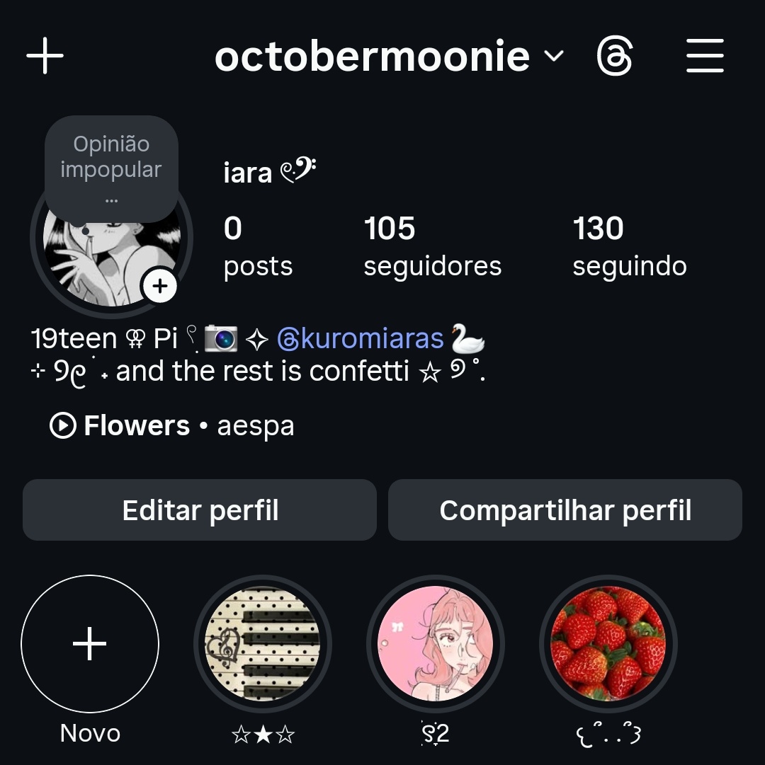 chocooberries's tweet image. ai meu perfil ta muito lindo dps que arrumei os destaques #inlove