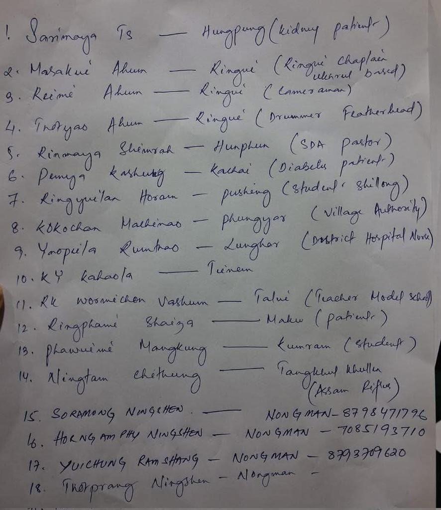 Situation more Alarming Tangkhul Civilians (Passengers) Abducted at Shangkai by KuKis.
11-03-2026

A winger plying Ukhrul-Imphal with full passengers has been detained at Shangkai by the Kukis. Mobile phones have been confiscated, and no communication could be established at this