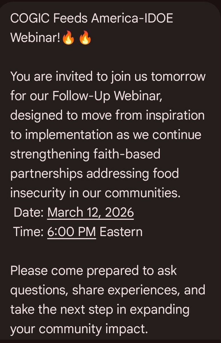 COGIC IDOE tweet media