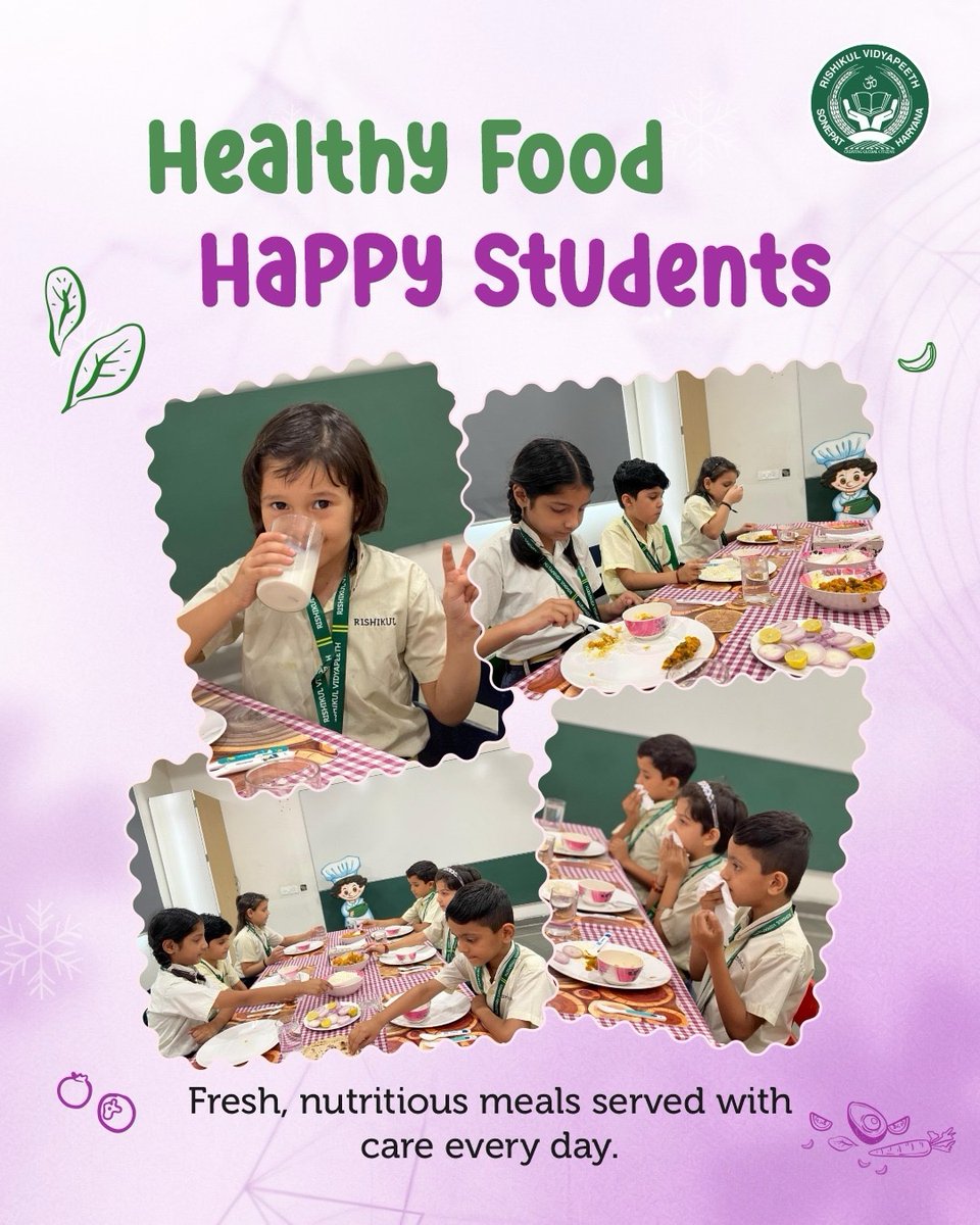 rishikulvp's tweet photo. Good food, bright future! 🌟 At Rishikul Vidyapeeth, we're committed to fueling young minds with wholesome meals for our day scholars. Healthy eating, happy learning! #RishikulVidyapeeth #NutritiousMeals https://t.co/AWknmVlGXt