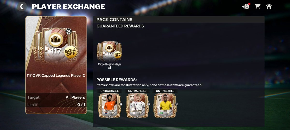 🚨💣 50% OFF EXCHANGE AVAILABLE FOR WEEK 3 CAPPED LEGENDS & FLASHBACK CARDS!