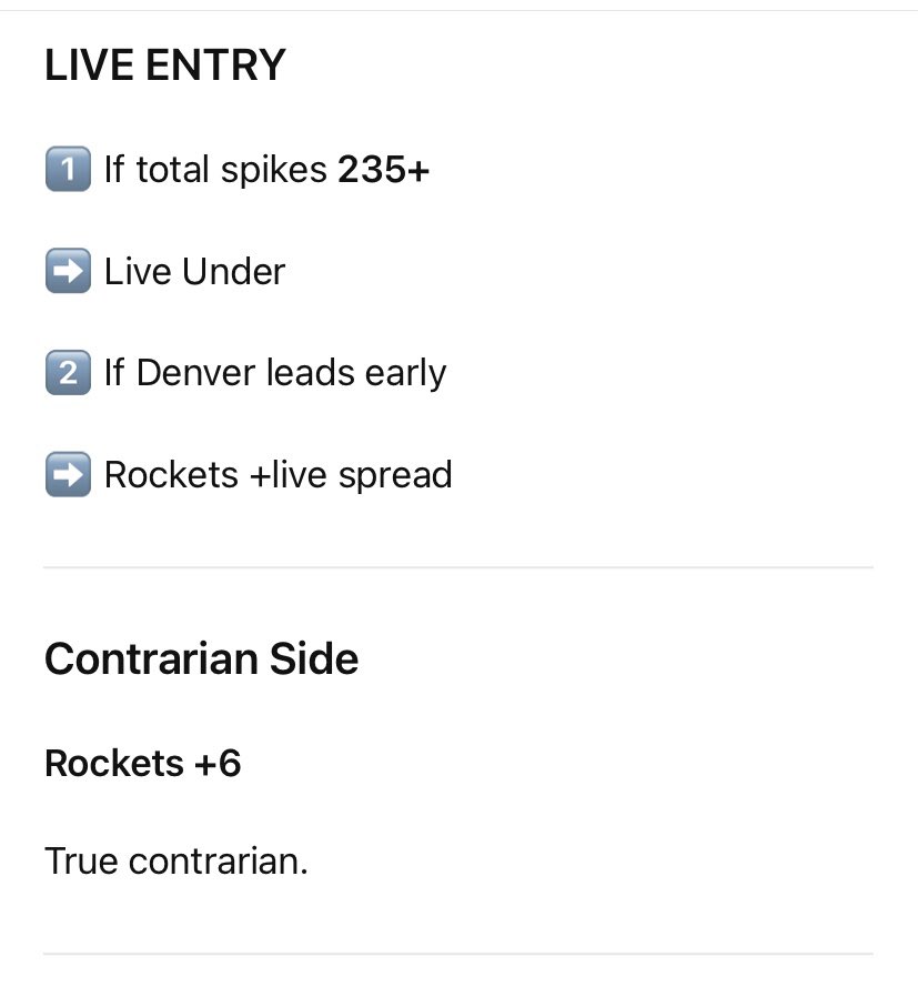 vrontiVII's tweet photo. 🏀CONTRARIAN #NBA
Denver struggles creating margin.

🔮Nuggets 114, Rockets 112 https://t.co/diWQoYE3qj