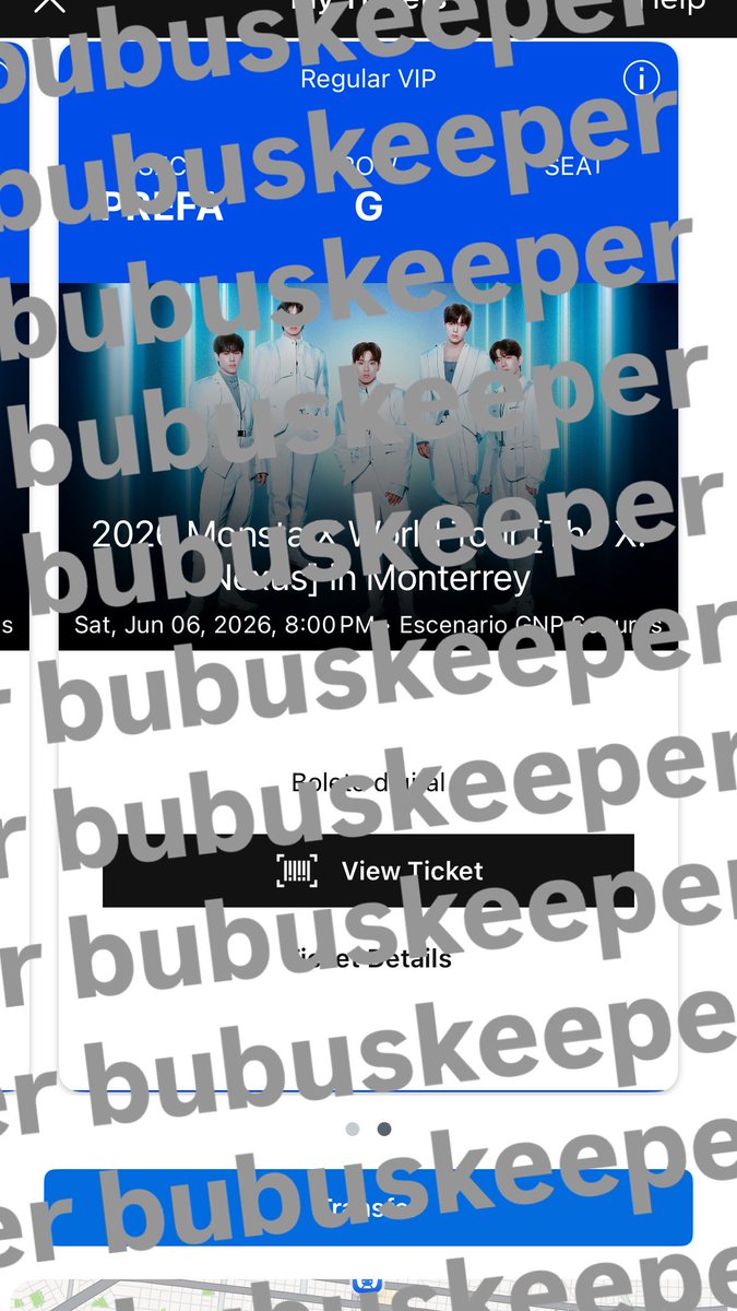 WTS want to sell ! 
monsta x world tour [the x: nexus]
at Escenario GNP Seguros

2 Regular VIP tickets in Monterrey

Selling it at face value;
9908 mexican pesos 
= 560usd per ticket