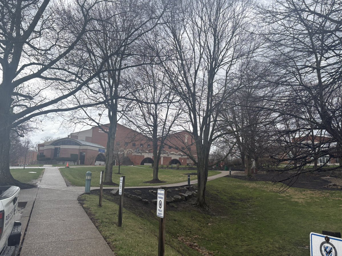 BlissLaur's tweet photo. Can’t beat the views of the campus… even on a cloudy and stormy day. The place that shaped me into the teacher I am today. #heartfull 🥰 💚💛 https://t.co/4dYss9iH4d