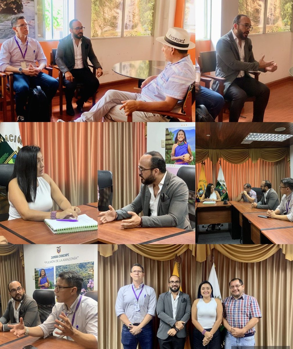 ECU911Machala1's tweet photo. 📍 #ZamoraChinchipe | En el marco de la agenda de trabajo en territorio, el Coordinador Zonal 7, @NeiraCesarG, mantuvo reuniones con autoridades de la provincia, @goberzamora y @GadZamora, con el objetivo de fortalecer la articulación interinstitucional en materia de seguridad.

Estas acciones permiten consolidar estrategias conjuntas orientadas a garantizar la seguridad y el bienestar de la ciudadanía. 🚨🇪🇨