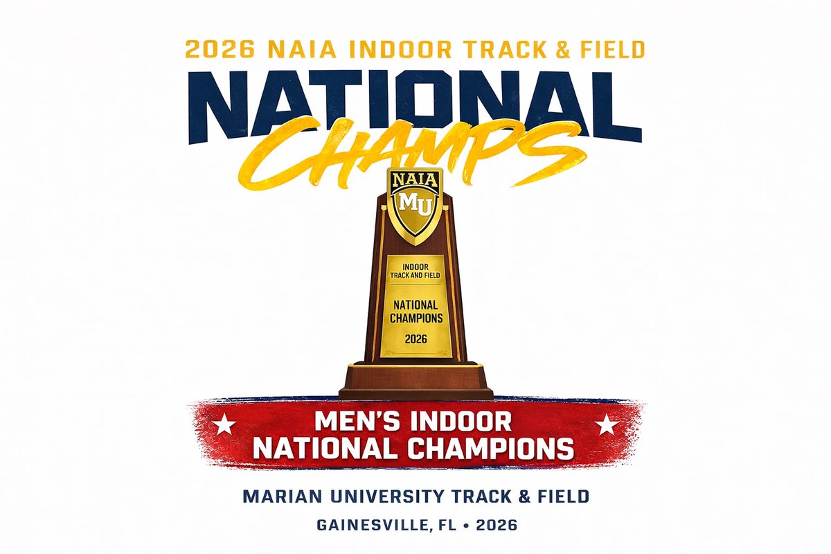 MarianTrackXC's tweet photo. Check out our Indoor National Championship Team Store! 🏆🏆

https://t.co/6zk1dn5FrS https://t.co/SHPNmPoDIi