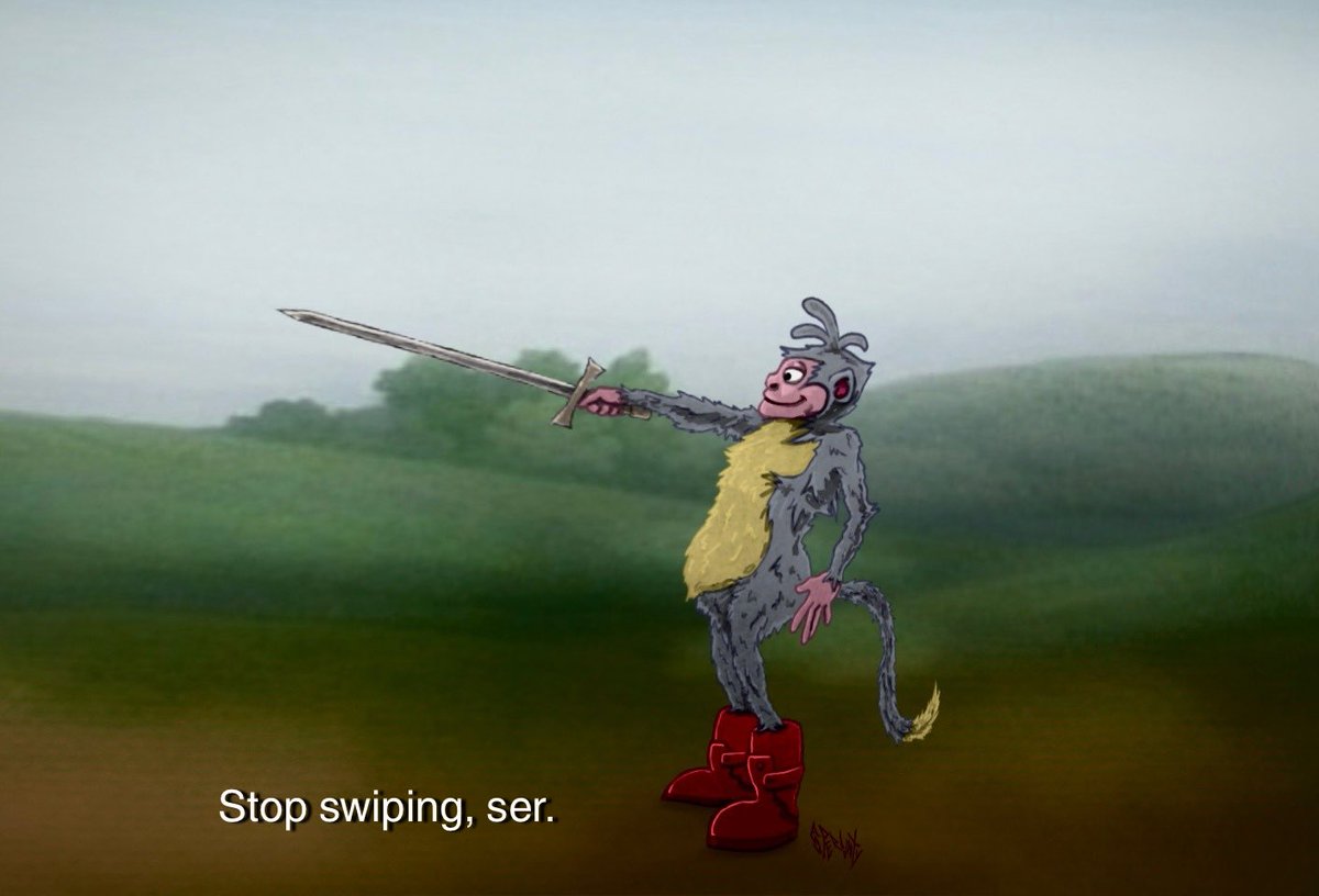 sperdunky's tweet photo. “Stop swiping, ser.” -Ser Boots https://t.co/fOfW8swiaP
