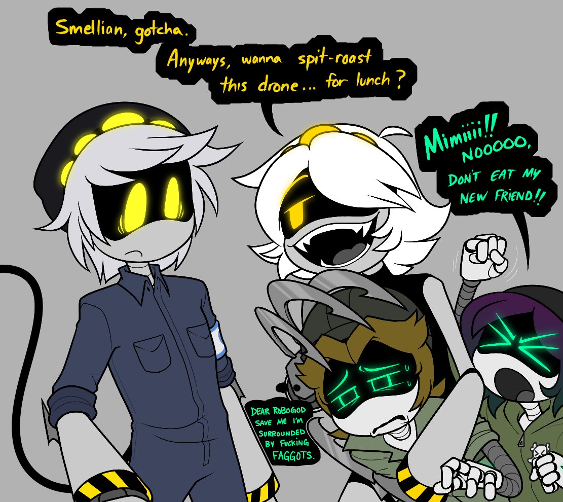 elian when he met mimi n the other drones