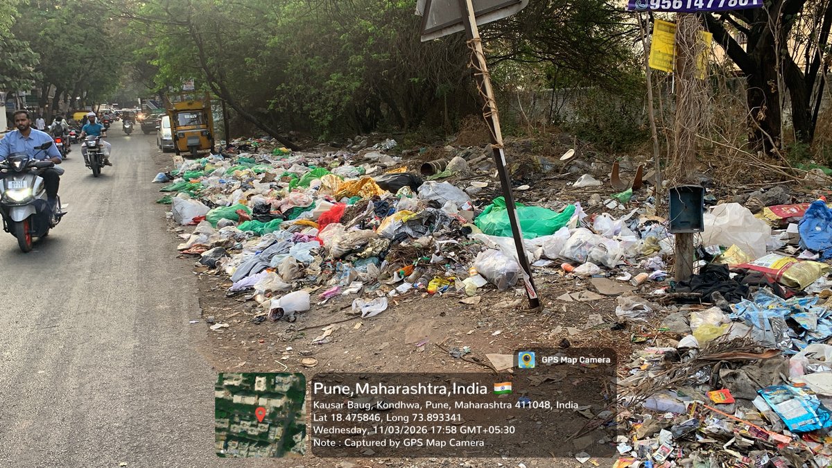 KausarBaugTimes's tweet photo. @PMCPune This spot is never clean

@CMOMaharashtra @Dev_Fadnavis @mieknathshinde @ChetanVTupe @kolhe_amol @supriya_sule @mohol_murlidhar @navalMH Will this ever be taken care? numerous complaints, zero output. Can’t open plots be fined??

@pulse_pune @punekarnews @mataonline https://t.co/NIjvUyyowy