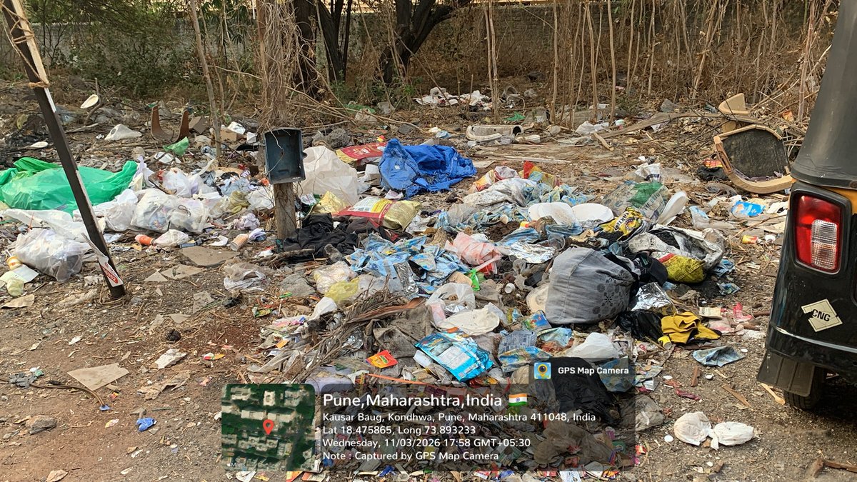 KausarBaugTimes's tweet photo. @PMCPune This spot is never clean

@CMOMaharashtra @Dev_Fadnavis @mieknathshinde @ChetanVTupe @kolhe_amol @supriya_sule @mohol_murlidhar @navalMH Will this ever be taken care? numerous complaints, zero output. Can’t open plots be fined??

@pulse_pune @punekarnews @mataonline https://t.co/NIjvUyyowy