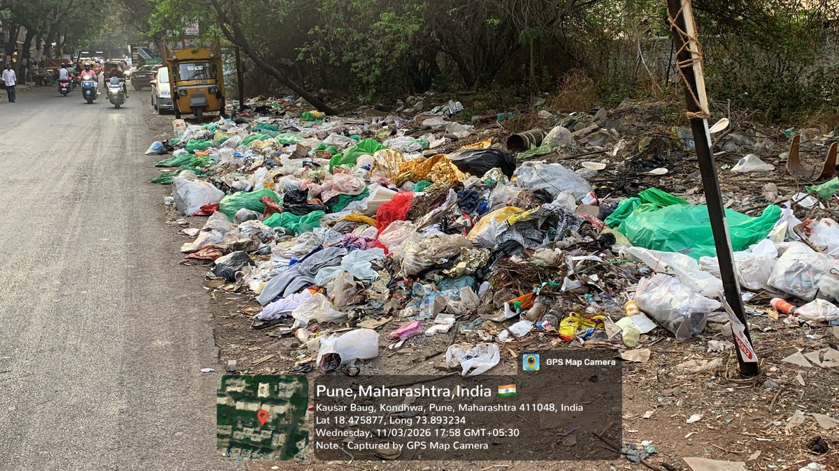 KausarBaugTimes's tweet photo. @PMCPune This spot is never clean

@CMOMaharashtra @Dev_Fadnavis @mieknathshinde @ChetanVTupe @kolhe_amol @supriya_sule @mohol_murlidhar @navalMH Will this ever be taken care? numerous complaints, zero output. Can’t open plots be fined??

@pulse_pune @punekarnews @mataonline https://t.co/NIjvUyyowy